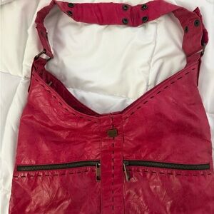 Matt & Nat Vintage Magenta Wrinkled Shoulder Bag